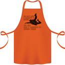 A Parachute to Skydive Twice Skydiver Funny Cotton Apron 100% Organic Orange