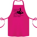 A Parachute to Skydive Twice Skydiver Funny Cotton Apron 100% Organic Pink