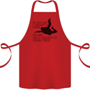A Parachute to Skydive Twice Skydiver Funny Cotton Apron 100% Organic Red