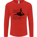 A Parachute to Skydive Twice Skydiver Funny Mens Long Sleeve T-Shirt Red