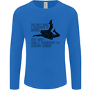 A Parachute to Skydive Twice Skydiver Funny Mens Long Sleeve T-Shirt Royal Blue