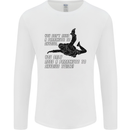 A Parachute to Skydive Twice Skydiver Funny Mens Long Sleeve T-Shirt White