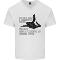 A Parachute to Skydive Twice Skydiver Funny Mens V-Neck Cotton T-Shirt White