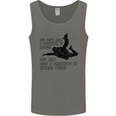 A Parachute to Skydive Twice Skydiver Funny Mens Vest Tank Top Charcoal