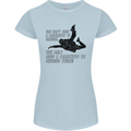 A Parachute to Skydive Twice Skydiver Funny Womens Petite Cut T-Shirt Light Blue