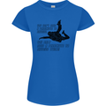 A Parachute to Skydive Twice Skydiver Funny Womens Petite Cut T-Shirt Royal Blue