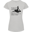 A Parachute to Skydive Twice Skydiver Funny Womens Petite Cut T-Shirt Sports Grey