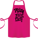 A Party Without Beer Alcohol Funny Beer Gin Cotton Apron 100% Organic Pink