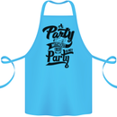 A Party Without Beer Alcohol Funny Beer Gin Cotton Apron 100% Organic Turquoise