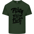 A Party Without Beer Alcohol Funny Beer Gin Mens Cotton T-Shirt Tee Top Forest Green