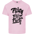 A Party Without Beer Alcohol Funny Beer Gin Mens Cotton T-Shirt Tee Top Light Pink