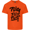 A Party Without Beer Alcohol Funny Beer Gin Mens Cotton T-Shirt Tee Top Orange