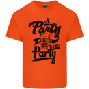 A Party Without Beer Alcohol Funny Beer Gin Mens Cotton T-Shirt Tee Top Orange