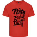 A Party Without Beer Alcohol Funny Beer Gin Mens Cotton T-Shirt Tee Top Red