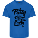 A Party Without Beer Alcohol Funny Beer Gin Mens Cotton T-Shirt Tee Top Royal Blue