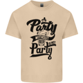 A Party Without Beer Alcohol Funny Beer Gin Mens Cotton T-Shirt Tee Top Sand