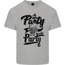 A Party Without Beer Alcohol Funny Beer Gin Mens Cotton T-Shirt Tee Top Sports Grey