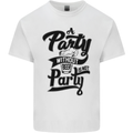 A Party Without Beer Alcohol Funny Beer Gin Mens Cotton T-Shirt Tee Top White