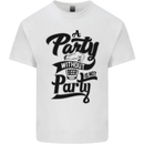 A Party Without Beer Alcohol Funny Beer Gin Mens Cotton T-Shirt Tee Top White
