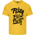 A Party Without Beer Alcohol Funny Beer Gin Mens Cotton T-Shirt Tee Top Yellow