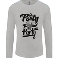A Party Without Beer Alcohol Funny Beer Gin Mens Long Sleeve T-Shirt Sports Grey