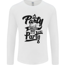 A Party Without Beer Alcohol Funny Beer Gin Mens Long Sleeve T-Shirt White