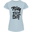 A Party Without Beer Alcohol Funny Beer Gin Womens Petite Cut T-Shirt Light Blue