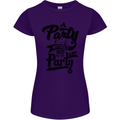 A Party Without Beer Alcohol Funny Beer Gin Womens Petite Cut T-Shirt Purple