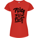 A Party Without Beer Alcohol Funny Beer Gin Womens Petite Cut T-Shirt Red