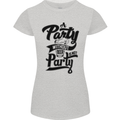A Party Without Beer Alcohol Funny Beer Gin Womens Petite Cut T-Shirt Sports Grey