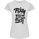 A Party Without Beer Alcohol Funny Beer Gin Womens Petite Cut T-Shirt White