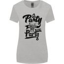 A Party Without Beer Alcohol Funny Beer Gin Womens Wider Cut T-Shirt Sports Grey
