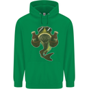 A Pike Fish With Beer Fishing Fisherman Childrens Kids Hoodie Irish Green