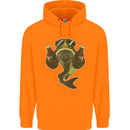 A Pike Fish With Beer Fishing Fisherman Childrens Kids Hoodie Orange
