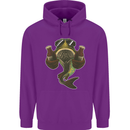 A Pike Fish With Beer Fishing Fisherman Childrens Kids Hoodie Purple
