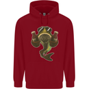 A Pike Fish With Beer Fishing Fisherman Childrens Kids Hoodie Red