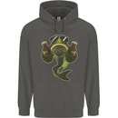 A Pike Fish With Beer Fishing Fisherman Childrens Kids Hoodie Storm Grey