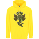 A Pike Fish With Beer Fishing Fisherman Childrens Kids Hoodie Yellow