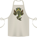 A Pike Fish With Beer Fishing Fisherman Cotton Apron 100% Organic Natural