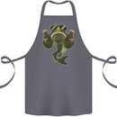 A Pike Fish With Beer Fishing Fisherman Cotton Apron 100% Organic Steel