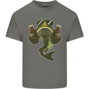 A Pike Fish With Beer Fishing Fisherman Kids T-Shirt Childrens Charcoal