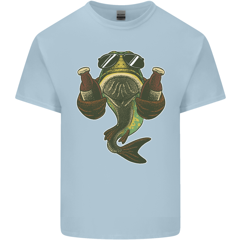 A Pike Fish With Beer Fishing Fisherman Kids T-Shirt Childrens Light Blue