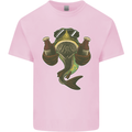A Pike Fish With Beer Fishing Fisherman Kids T-Shirt Childrens Light Pink