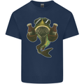 A Pike Fish With Beer Fishing Fisherman Kids T-Shirt Childrens Navy Blue