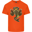 A Pike Fish With Beer Fishing Fisherman Kids T-Shirt Childrens Orange