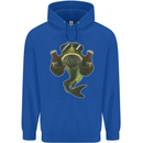 A Pike Fish With Beer Fishing Fisherman Mens 80% Cotton Hoodie Royal Blue