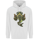 A Pike Fish With Beer Fishing Fisherman Mens 80% Cotton Hoodie White
