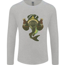 A Pike Fish With Beer Fishing Fisherman Mens Long Sleeve T-Shirt Sports Grey