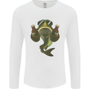 A Pike Fish With Beer Fishing Fisherman Mens Long Sleeve T-Shirt White