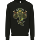 A Pike Fish With Beer Fishing Fisherman Mens Sweatshirt Jumper Black